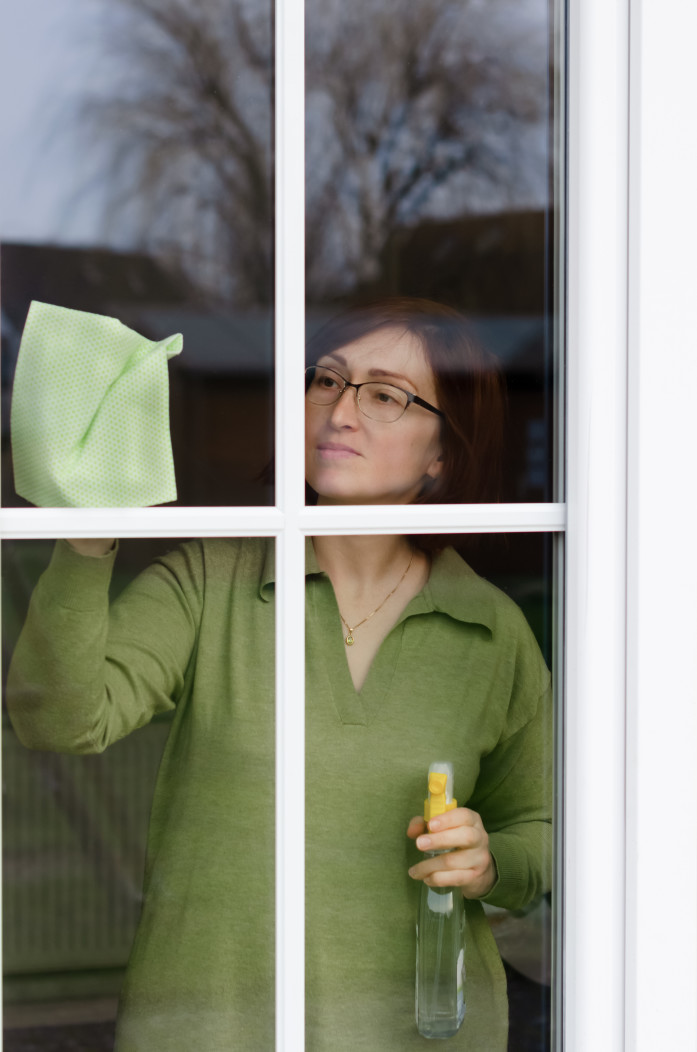 What is the best way to clean windows without streaking